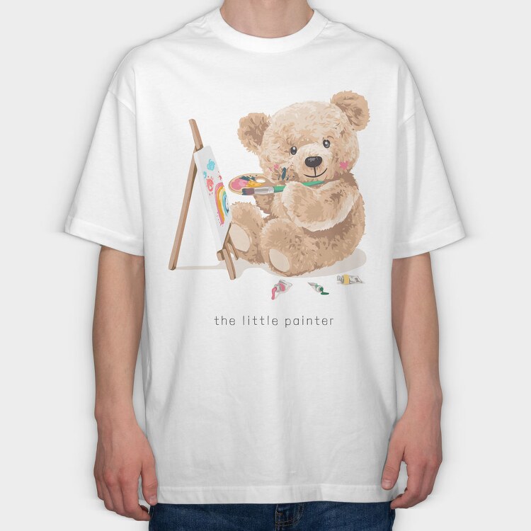 Teddy Art Rebel, Tricou Oversize Barbati (Unisex)