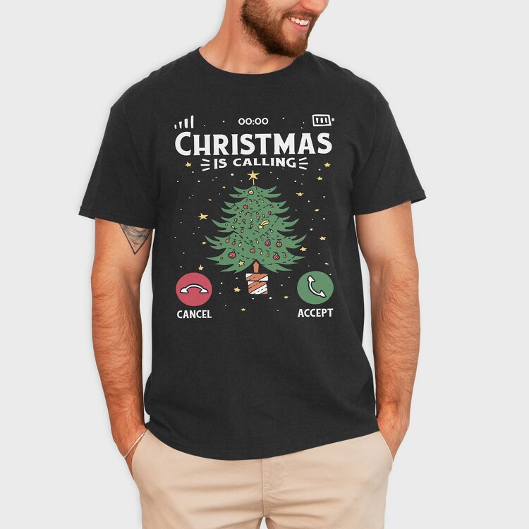 Christmas Call, Tricou Barbati (Unisex)