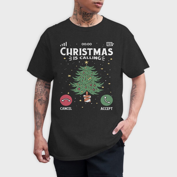 Christmas Call, Tricou Barbati (Unisex)