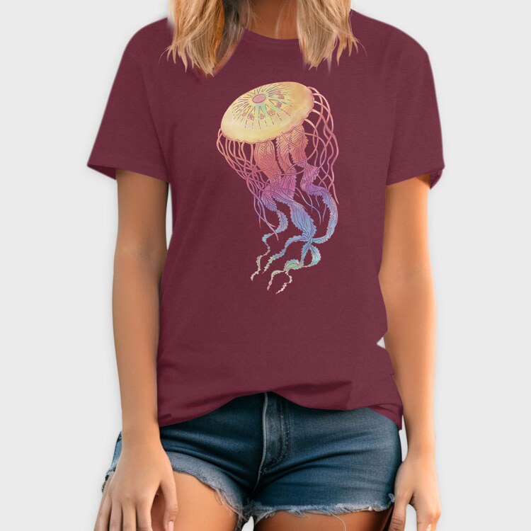 Jellyfish Colorful, Tricou Barbati (Unisex)