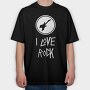 Neon Wolf Howl 2, Tricou Oversize Barbati (Unisex)