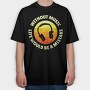 Music Life Headphones, Tricou Oversize Barbati (Unisex)