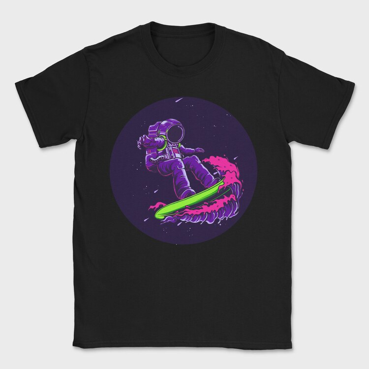 Space Surf Astronaut, Tricou Barbati (Unisex)