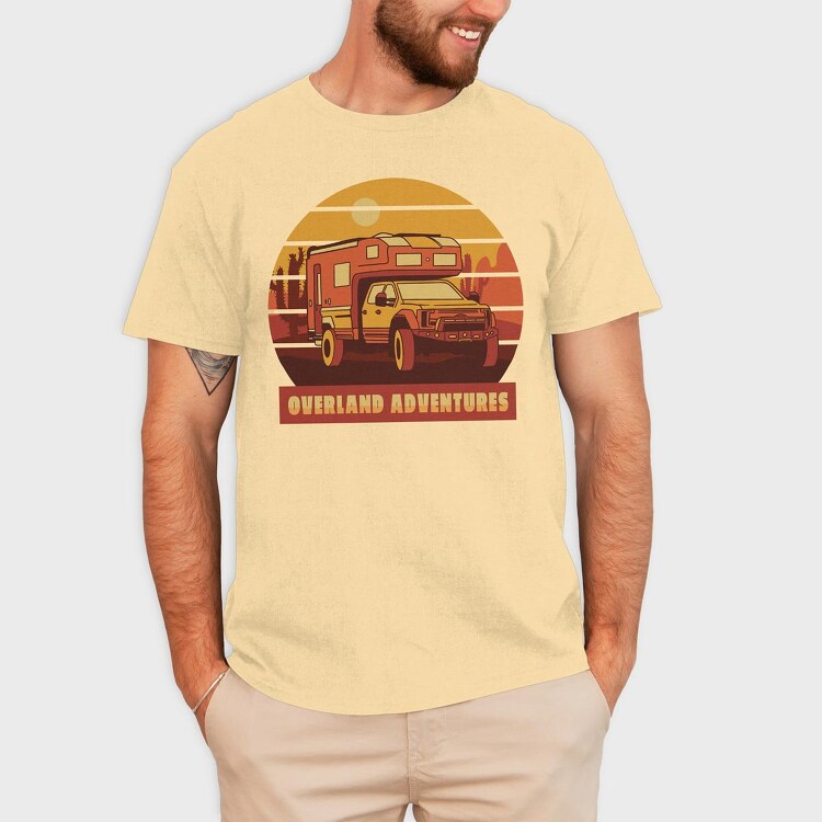 Overland Adventures, Tricou Barbati (Unisex)