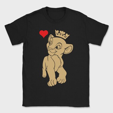 Simba Crown Heart, Tricou Barbati (Unisex)