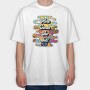 Sunny Vibes Floral Peace, Tricou Oversize Barbati (Unisex)