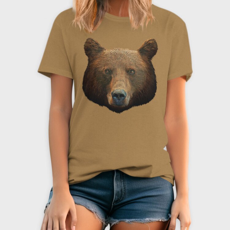 Bear Face, Tricou Barbati (Unisex)