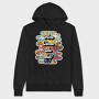 Sunny Vibes Floral Peace, Hanorac Oversize Barbati (Unisex)