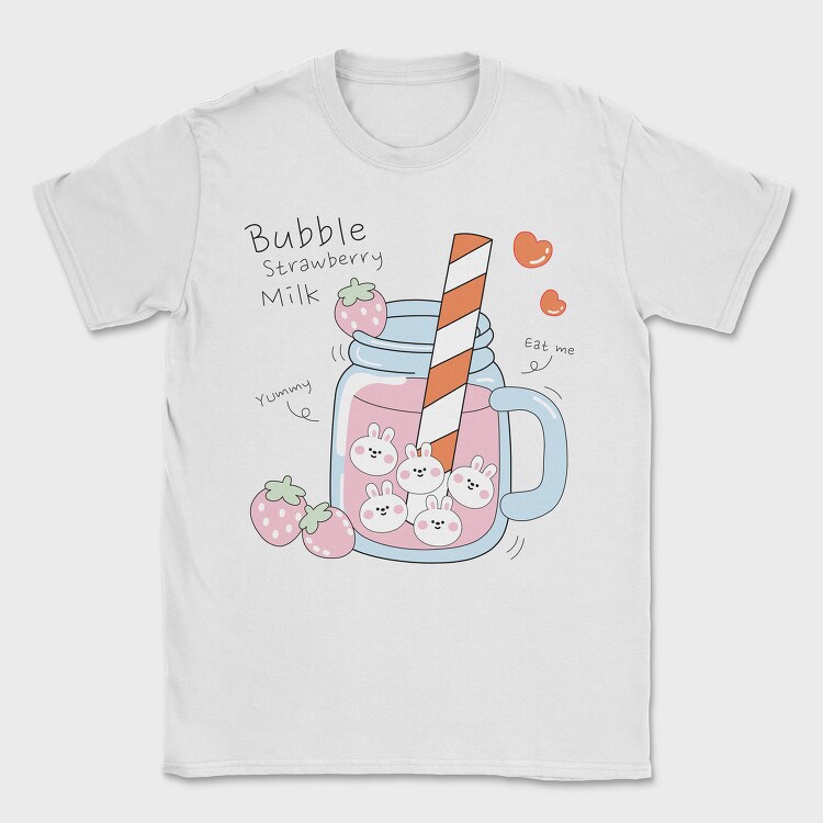 Strawberry Bunny Juice, Tricou Barbati (Unisex)