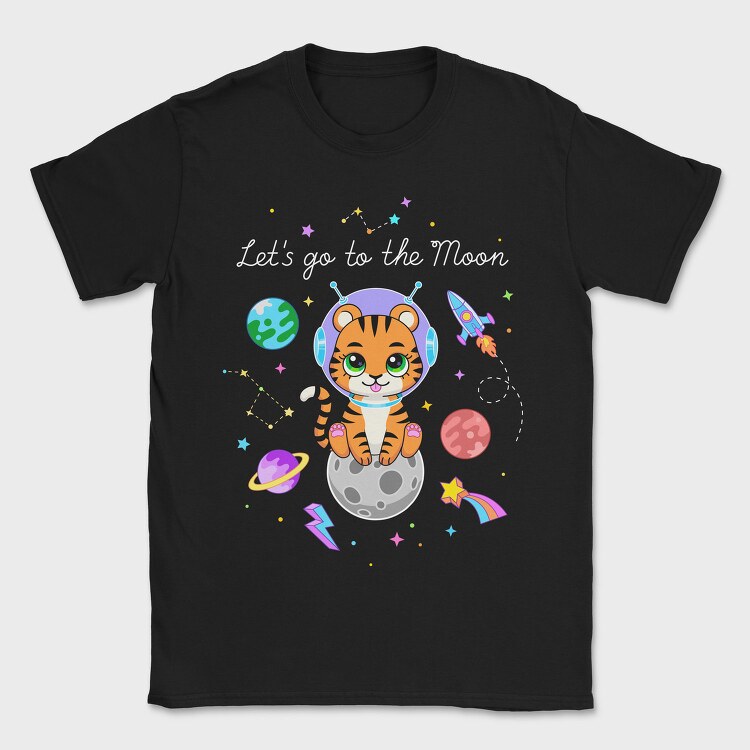 Space Tiger Adventure, Tricou Barbati (Unisex)