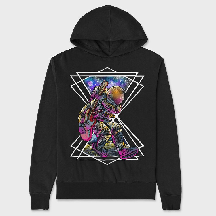 Space Rock Astronaut, Hanorac Oversize Barbati (Unisex)