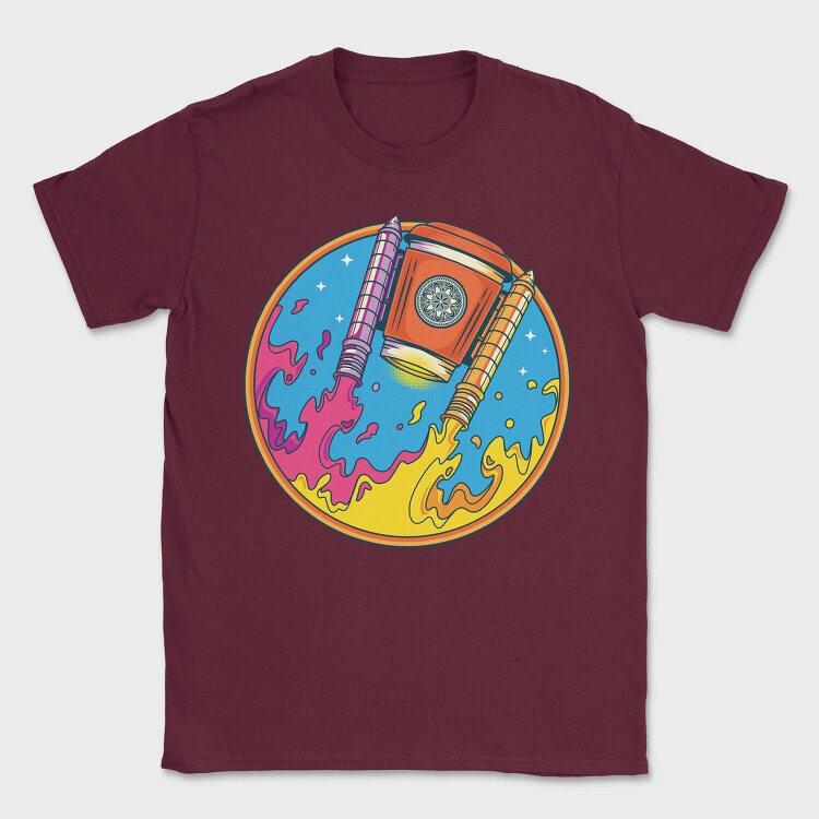 Space Paint Splash, Tricou Barbati (Unisex)