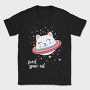 Space Kitty Vibes, Tricou Barbati (Unisex)