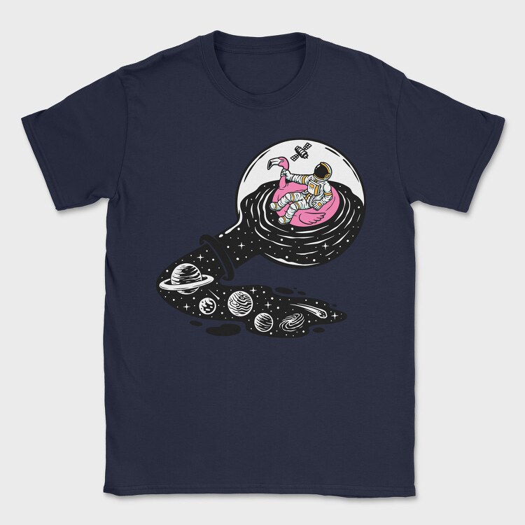 Space Flamingo Float, Tricou Barbati (Unisex)