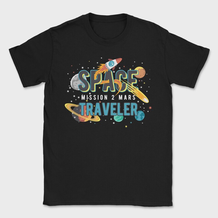 Space Explorer Vibes, Tricou Barbati (Unisex)