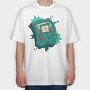 Snorlax King Gameboy, Tricou Oversize Barbati (Unisex)
