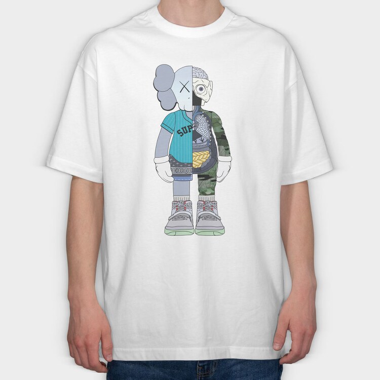 Skull Streetwear, Tricou Oversize Barbati (Unisex)