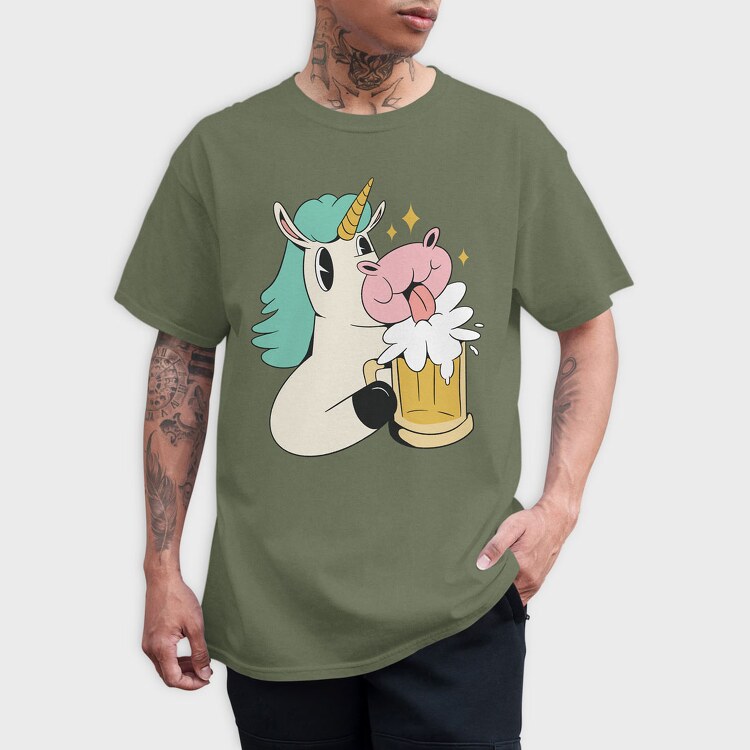Unicorn Beer, Tricou Barbati (Unisex)