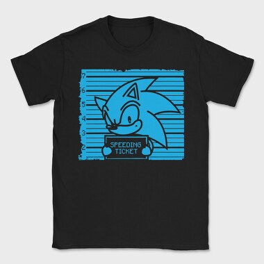 Speeding Sonic Ticket, Tricou Barbati (Unisex)