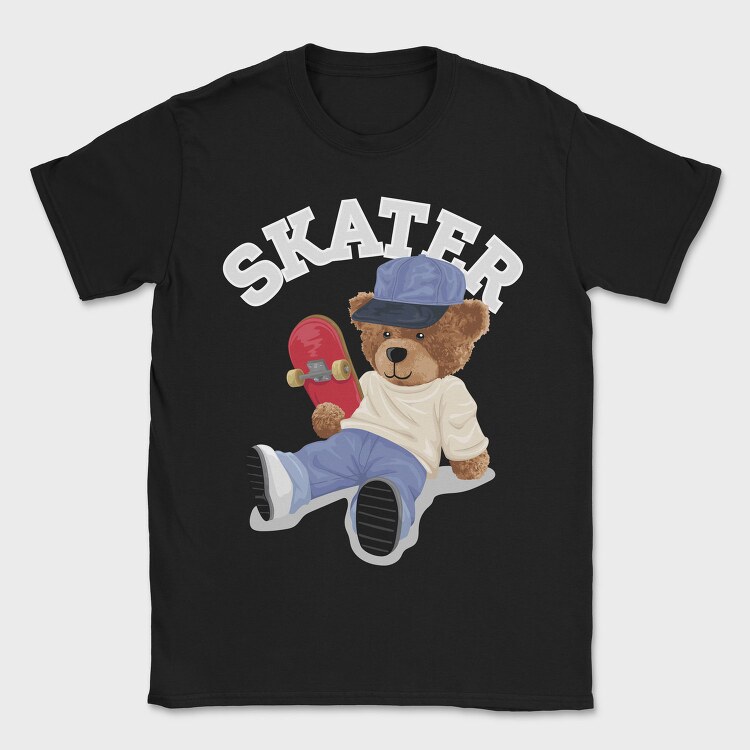 Skater Bear Vibes, Tricou Barbati (Unisex)