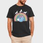 Unicorn Cat Rainbow, Tricou Barbati (Unisex)