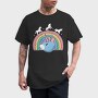Unicorn Cat Rainbow, Tricou Barbati (Unisex)