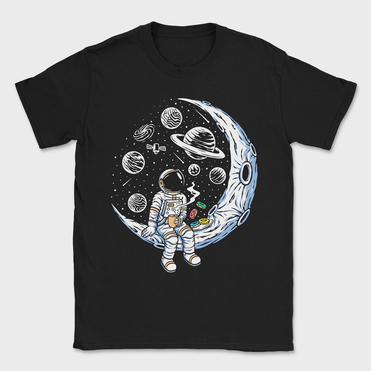 Space Donut Astronaut, Tricou Barbati (Unisex)