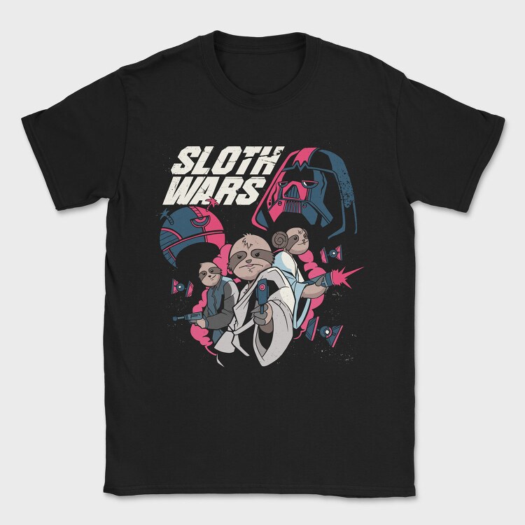 Sloth Wars Rebels, Tricou Barbati (Unisex)