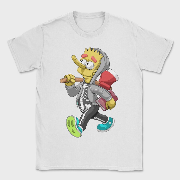Skeleton Street Chic, Tricou Barbati (Unisex)
