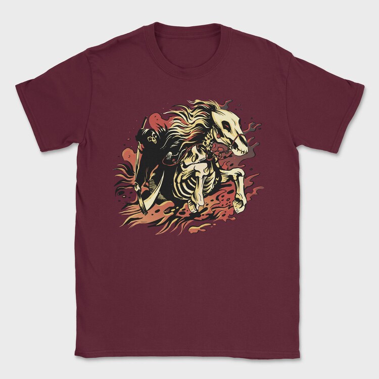 Skeleton Fire Dance, Tricou Barbati (Unisex)