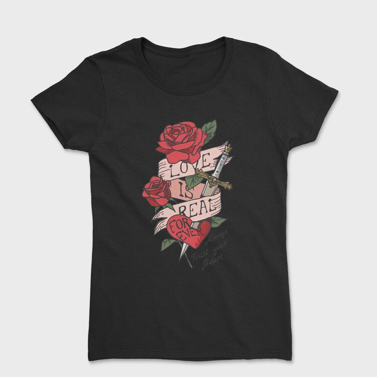 Rose Love Dagger, Tricou Femei