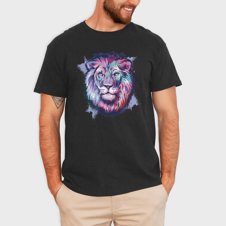 Color Lion, Tricou Barbati (Unisex)
