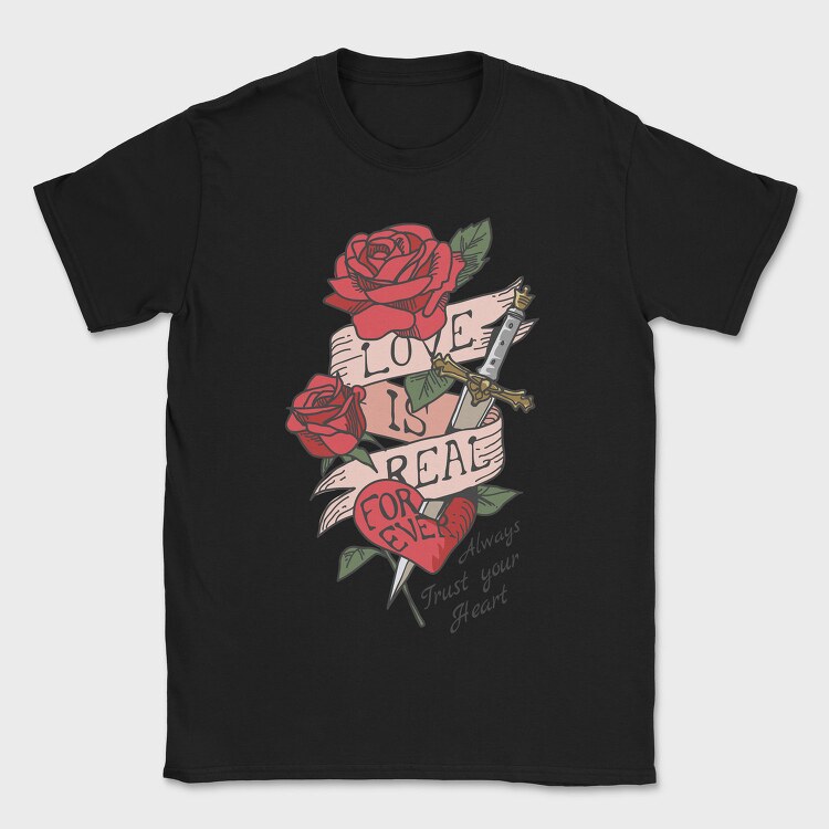 Tricou Barbati (Unisex) Imprimat digital direct in tesatura, bumbac premium 100%.