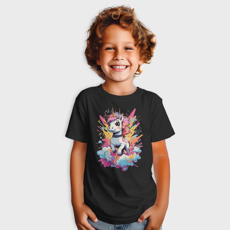 Unicorn Color Splash, Tricou Copii