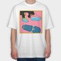Skate Shoe Vibe, Tricou Oversize Barbati (Unisex)