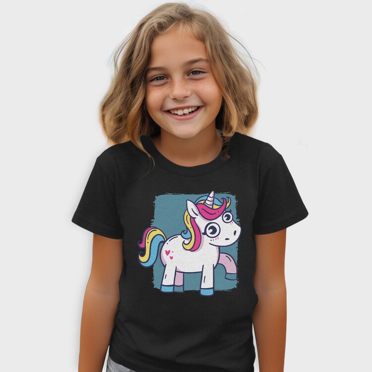 Unicorn Cute Animation, Tricou Copii