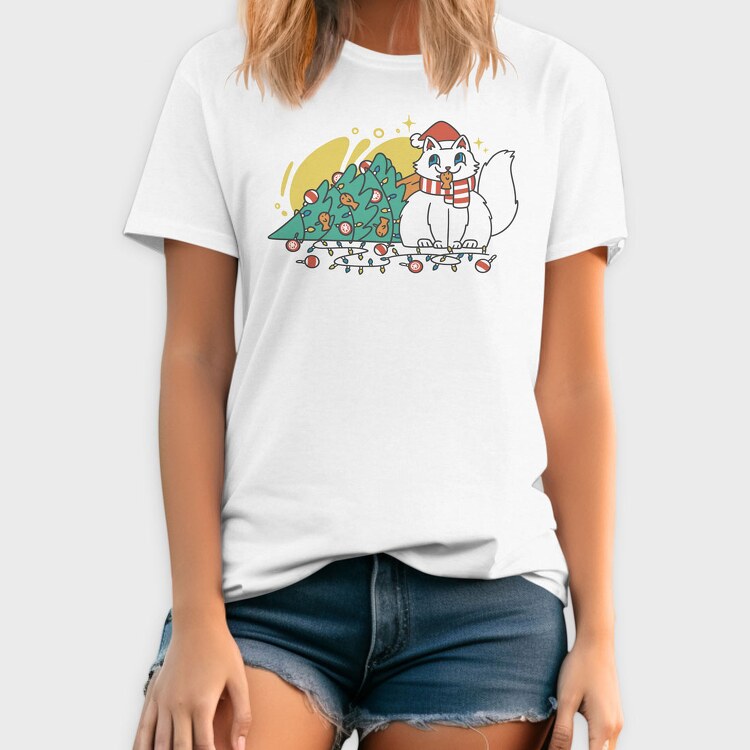 Guilty Christmas Cat, Tricou Barbati (Unisex)