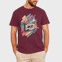 Colorful Cassette Pencil Retro, Tricou Barbati (Unisex)