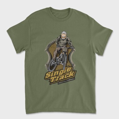 Single Track Freestyle, Tricou Barbati (Unisex)
