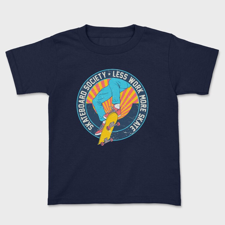 Skate Society Vibes, Tricou Copii