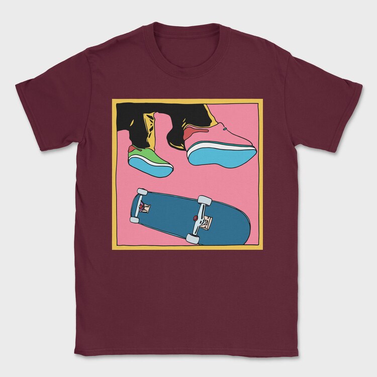Skate Shoe Vibe, Tricou Barbati (Unisex)