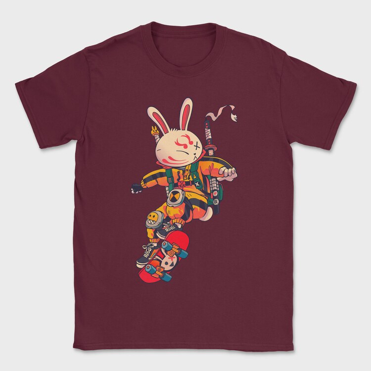 Skate Bunny Rider, Tricou Barbati (Unisex)