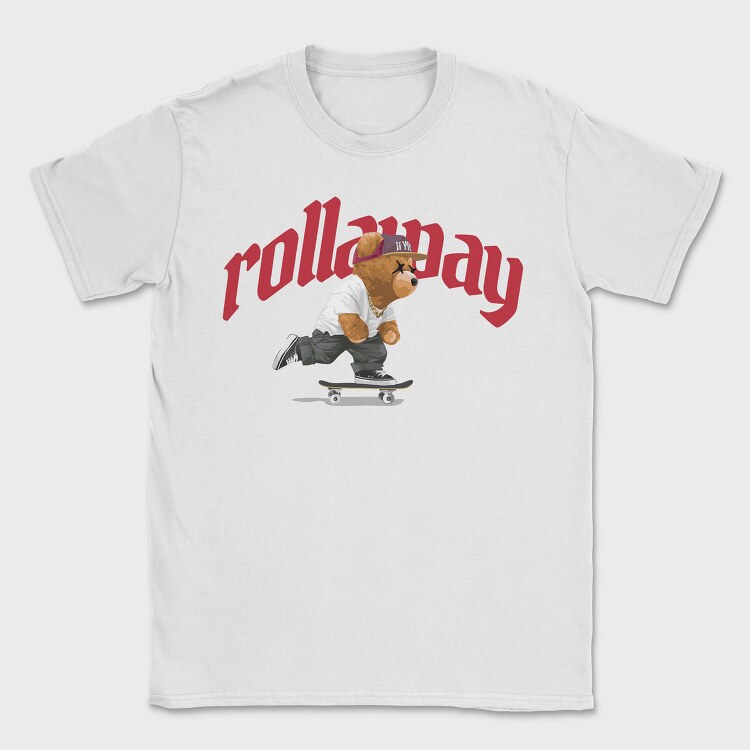 Skate Bear Hype, Tricou Barbati (Unisex)