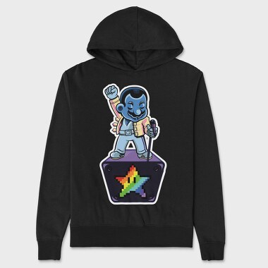 Rockstar Vibe, Hanorac Oversize Barbati (Unisex)