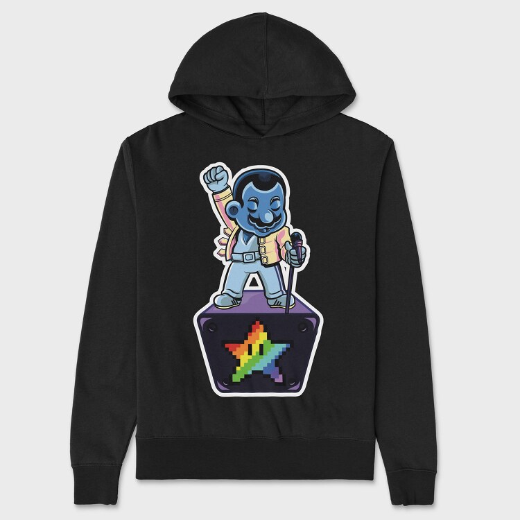 Rockstar Vibe, Hanorac Oversize Barbati (Unisex)