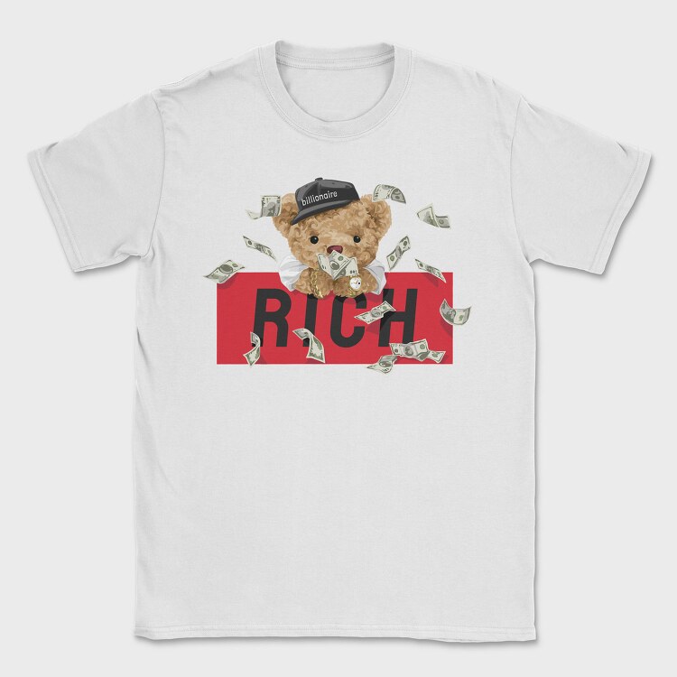 Rich Bear Money, Tricou Barbati (Unisex)