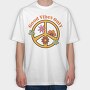 Peace Flower Vibes, Tricou Oversize Barbati (Unisex)