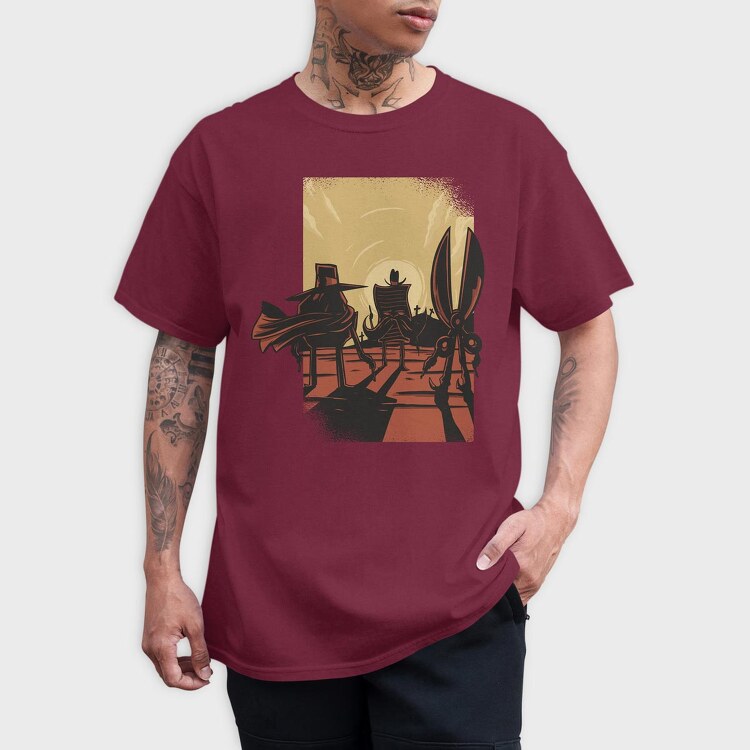 Rock Paper Scissors, Tricou Barbati (Unisex)