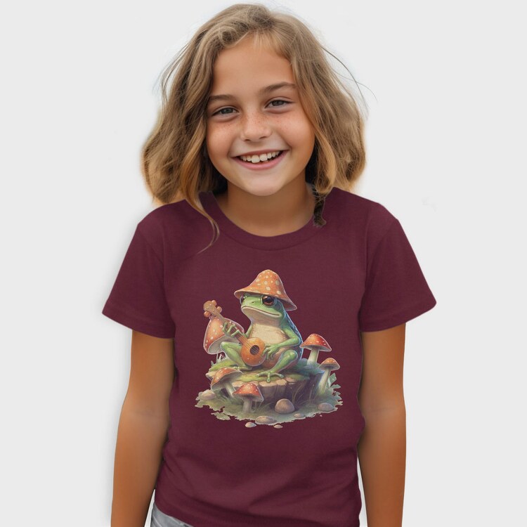 Frog Banjo Mushrooms, Tricou Copii