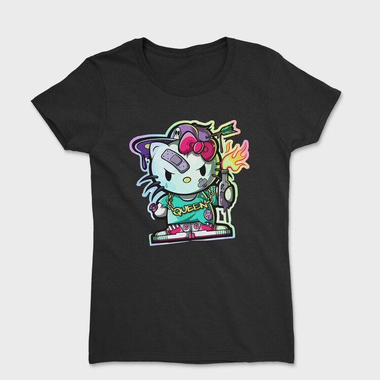 Punk Kitty Queen, Tricou Femei